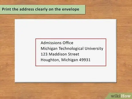 Обращайтесь к конвертам с рекомендациями колледжа, шаг 2