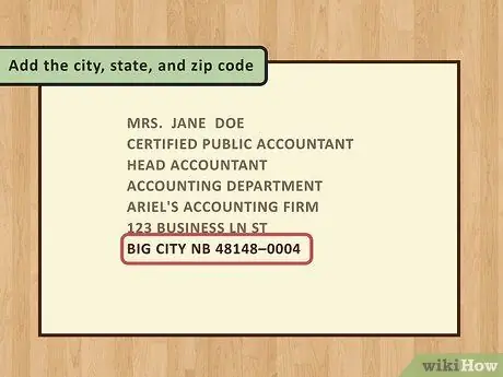 Напишите профессиональный почтовый адрес на конверте Шаг 7