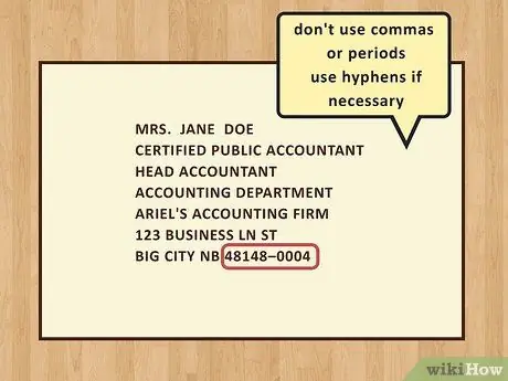 Напишите профессиональный почтовый адрес на конверте Шаг 9