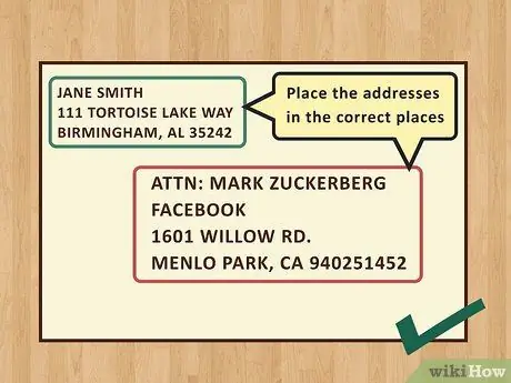 Напишите профессиональный почтовый адрес на конверте Шаг 12