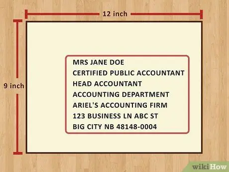 Напишите профессиональный почтовый адрес на конверте Шаг 14