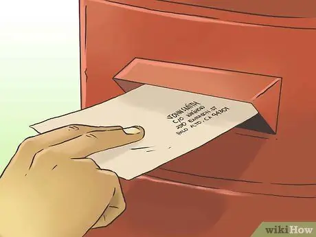 Адрес конверта на попечение кого-то другого Шаг 7