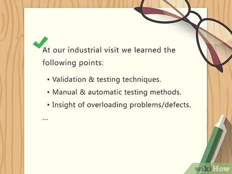 Напишите отчет о посещении Шаг 6