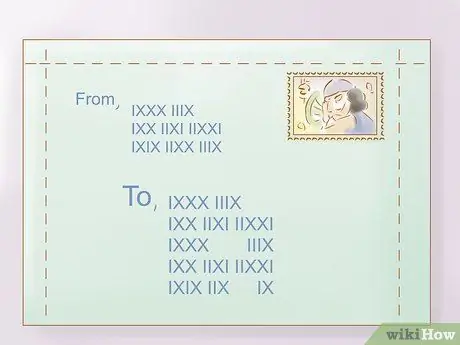Откройте конверт с тремя перфорированными сторонами Шаг 1