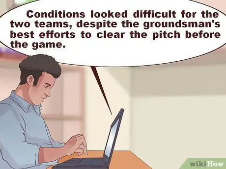 Напишите спортивный отчет, шаг 2