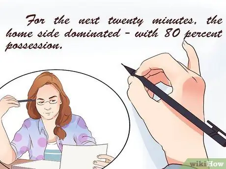 Напишите спортивный отчет, шаг 4