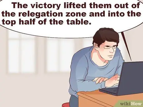 Напишите спортивный отчет. Шаг 6