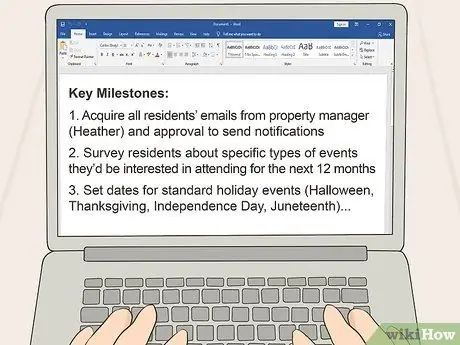 Составьте план проекта, шаг 4