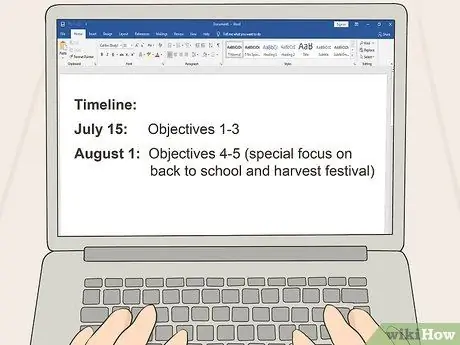 Составьте план проекта Шаг 9
