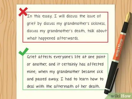 Напишите повествование, шаг 2