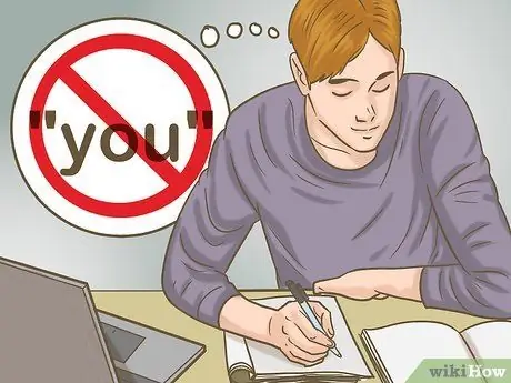 Избегайте использования личного языка при письме Шаг 9