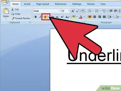 Подчеркнуть Шаг 3