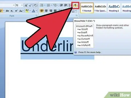 Подчеркнуть Шаг 6