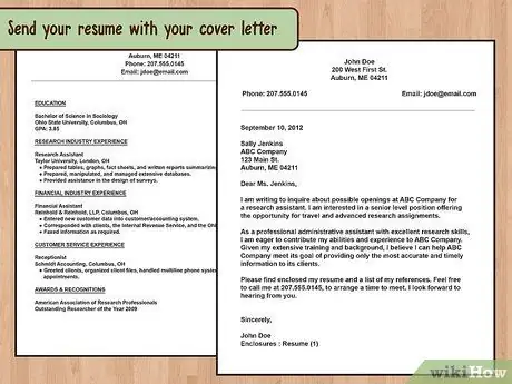 Напишите сопроводительное письмо консультанту по набору персонала Шаг 14