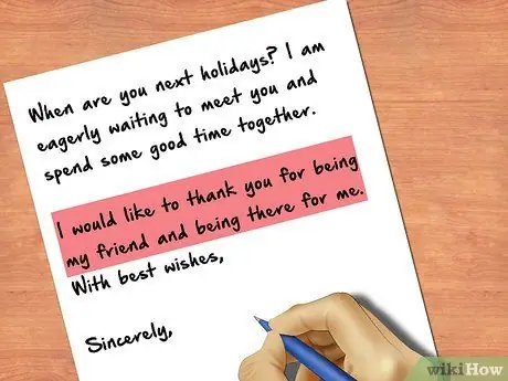 Искренне закончить письмо Шаг 6