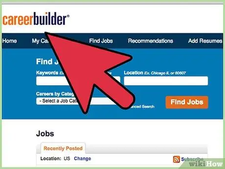Загрузите существующее резюме на CareerBuilder Step 2