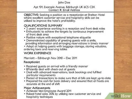 Напишите сопроводительное письмо в гостиницу Шаг 1