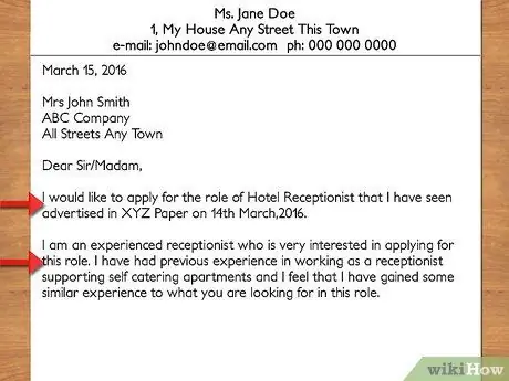 Напишите сопроводительное письмо в гостиницу Шаг 10