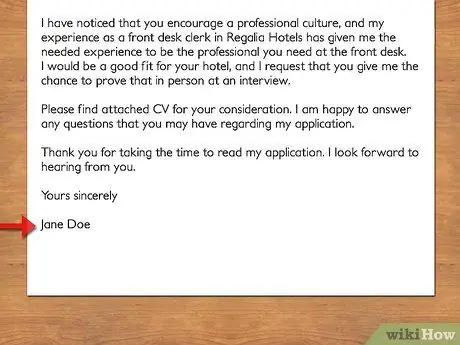 Напишите сопроводительное письмо в гостиницу Шаг 15