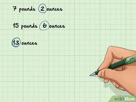 Перевести десятые доли фунта в унции Шаг 13