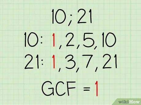 Найдите наибольший общий фактор Шаг 2