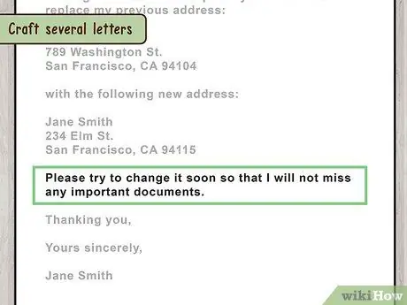 Напишите письмо об изменении адреса Шаг 12