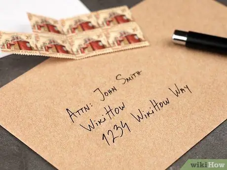 Адресные конверты с атрибутом Attn Step 3