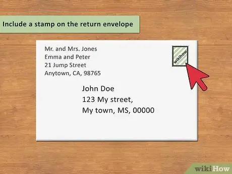 Обращение конверта к семье Шаг 11