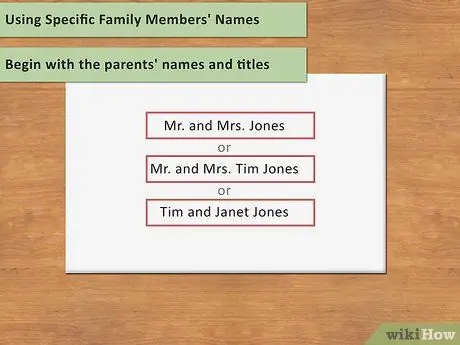 Адрес конверта семье Шаг 4