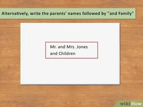 Адрес конверта семье Шаг 6