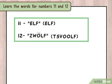 Сосчитайте до 20 в немецком шаге 5
