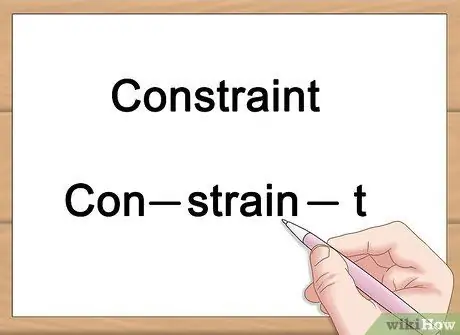 Выучите написание слов быстро, шаг 1