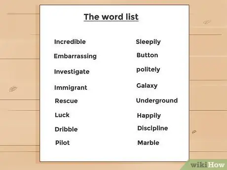 Этюд для орфографической пчелы, шаг 1