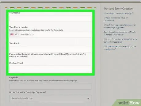 Сообщить о мошенничестве GoFundMe Шаг 4