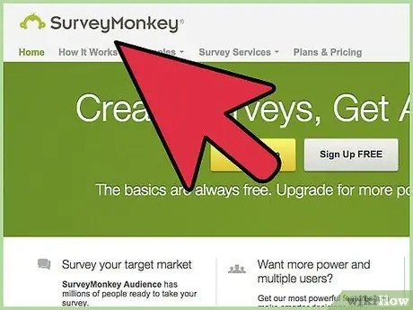 Создайте онлайн-опрос с помощью Surveymonkey Шаг 1