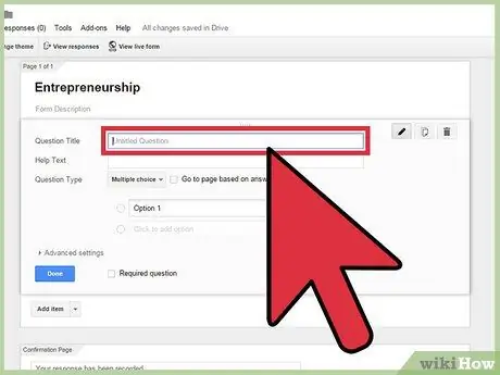Сделайте опрос в Google Шаг 6
