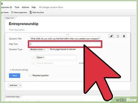 Сделайте опрос в Google Шаг 7