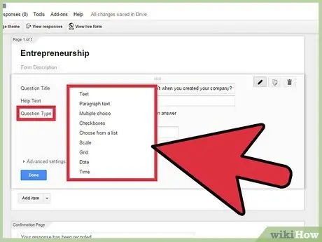 Сделайте опрос в Google Шаг 8
