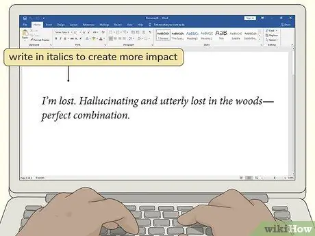 Пишите близко от третьего лица, шаг 4