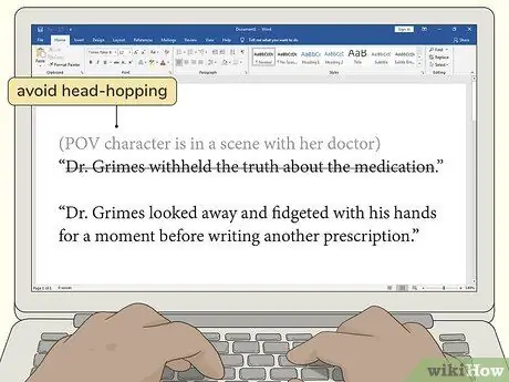 Пишите близко от третьего лица, шаг 5