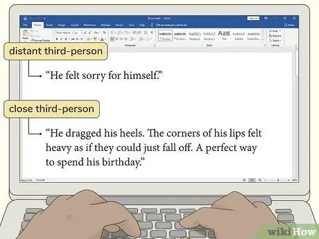 Напишите близко от третьего лица Шаг 8