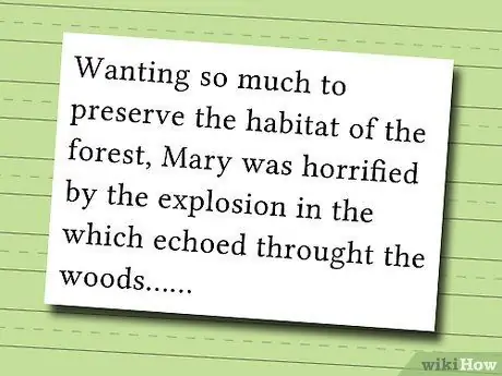 Напишите хороший описательный рассказ Шаг 6