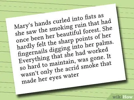 Напишите хороший описательный рассказ Шаг 7