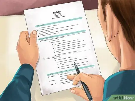 Сделайте свое резюме более впечатляющим Шаг 1