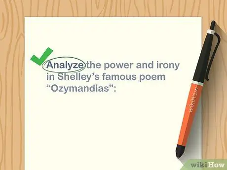 Напишите хорошее эссе для колледжа, шаг 1