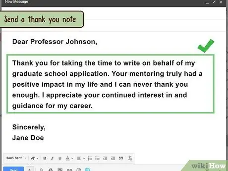 Запросить рекомендательное письмо по электронной почте Шаг 10