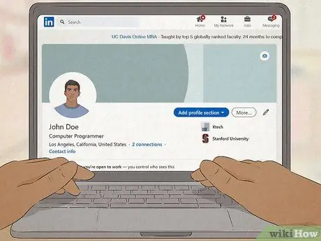 Напишите рекомендацию LinkedIn Шаг 1