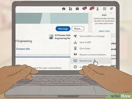 Напишите рекомендацию LinkedIn Шаг 4