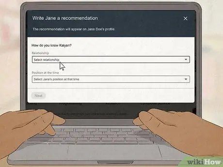 Напишите рекомендацию LinkedIn Шаг 5