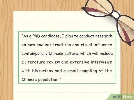 Напишите учебный план для стипендии Шаг 3